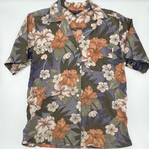 Kenneth Gordon Women Hawaiian shirt aloha luau tropical vtg floral, size 8 / M
